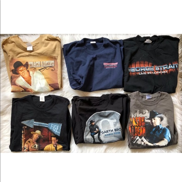Other - Not a Mystery Box Lot of 10 Country Music Band Ts
